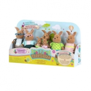 Woodzeez - Familia Conejo chocolate Cottonball
