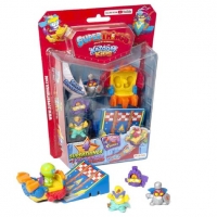 Toysrus  SuperThings - Pack 4 figuras y Kazoom Slider - Kazoom Kids (