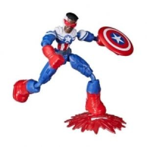 Toysrus  Los Vengadores - Figura Bend and Flex Capitán América Falcon