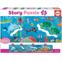 Toysrus  Educa Borrás - Mundo submarino - Story puzzle 26 piezas