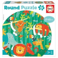 Toysrus  Educa Borrás - La selva - Puzzle redondo 28 piezas