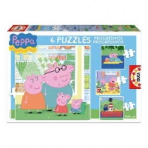 Educa Borras - Peppa Pig Familia - Puzzle Progresivo