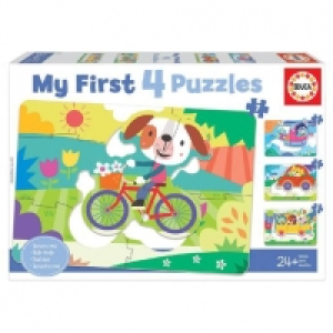 Educa Borrás - Vehículos - My first 4 puzzles