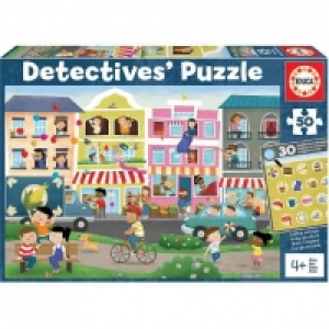 Educa Borrás - Ciudad - Puzzle detectives 50 piezas
