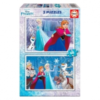 Toysrus  Educa Borras - Frozen - Puzzle 2x48 Piezas