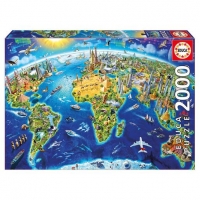 Toysrus  Educa Borrás - Símbolos del Mundo - Puzzle 2000 Piezas
