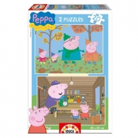 Toysrus  Educa Borrás - Peppa Pig - Puzzle 2 x 20