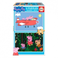 Toysrus  Educa Borrás - Peppa Pig - Puzzle de Madera 2x16 Piezas