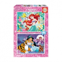 Toysrus  Educa Borrás - Princesas Disney - Pack Puzzles 2x48 Piezas