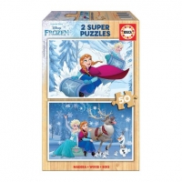Toysrus  Educa Borras - Frozen - Puzzle 2x50 Piezas