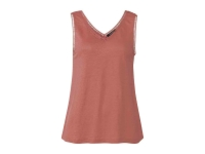 Camiseta de lino con cuello de pico para mujer 6.99 €