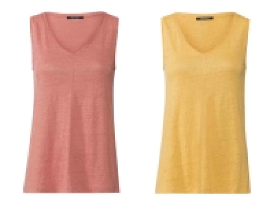 Lidl  Camiseta sin mangas con cuello pico mujer