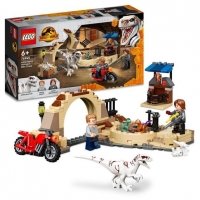 Toysrus  LEGO Jurassic World - Persecución en moto del dinosaurio Atr