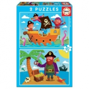 Toysrus  Educa Borrás - Piratas Pack Puzzles 2x20 Piezas