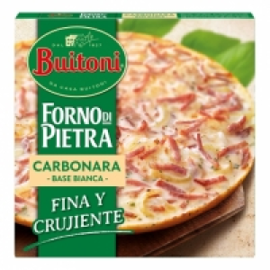 Pizza carbonara fina y crujiente forno di pietra Buitoni 300