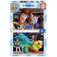 Toysrus  Educa Borras - Toy Story 4 - Puzzle 2 x 48 Piezas