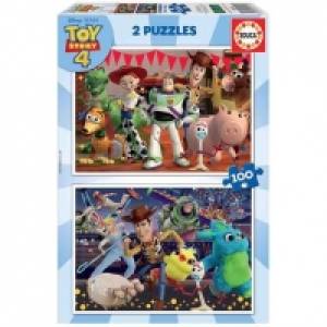 Toysrus  Educa Borras - Toy Story 4 - Puzzle 2 x 100 Piezas