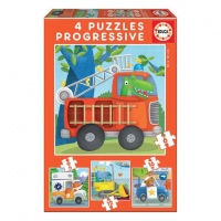 Toysrus  Educa Borrás - Patrulla de Rescate - Pack 4 Puzzles Progresi