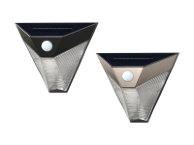 Aplique solar LED triangular de pared