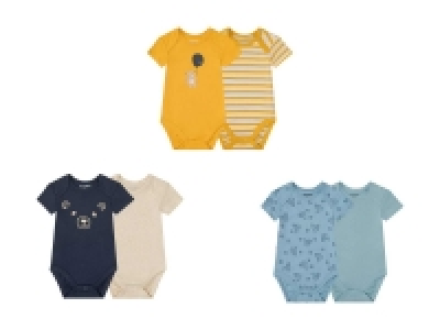 Lidl  Bodys para bebé azulados pack 2