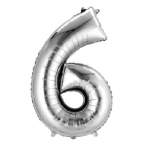 Globo Forma Número 6 Plateado 6.99 €