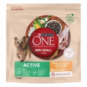 Pienso de pollo y arroz para perro adulto Mini Purina One Ac