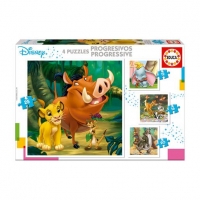 Toysrus  Educa Borrás - Personajes Disney - Pack 4 Puzzles Progresivo