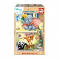 Toysrus  Educa Borrás - Disney - Pack Puzzles Animales de Disney 2x16
