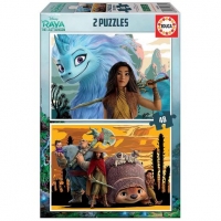 Toysrus  Educa Borrás - Raya y el Último Dragón - Pack puzzles 2x48 p