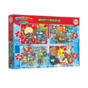 Educa Borrás - SuperThings - Multi 4 puzzles progresivos 50-
