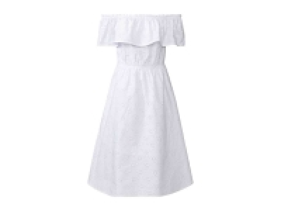 Lidl  Vestido blanco con escote barco para mujer