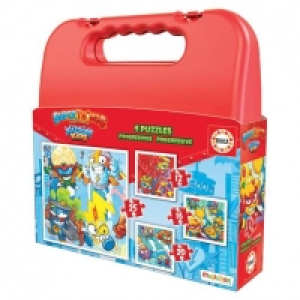 Toysrus  Educa Borrás - SuperThings - Maleta con 4 puzzles progresivo