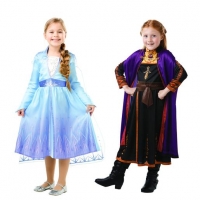 Toysrus  Frozen - Disfraz Infantil - Pack 2 Disfraces Elsa y Anna Fro