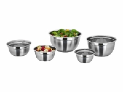 Set de 5 cuencos de acero inoxidable 11.99 €
