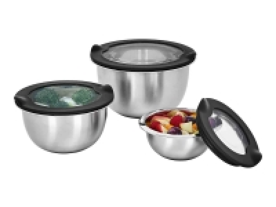 Set de 3 cuencos de acero inoxidable 11.99 €