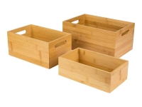 Lidl  Set de cajas de almacenaje de bambú