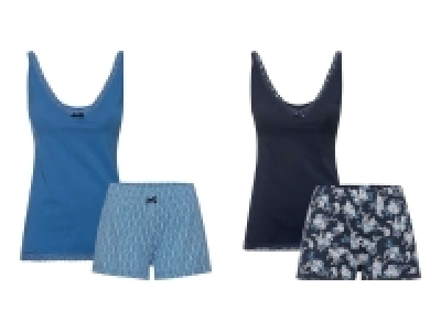 Pijama con camiseta de tirantes finos para mujer