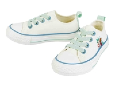 Lidl  Zapatillas infantiles bajas con cordones blanco