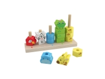 Lidl  Animales encajables y apilables de madera