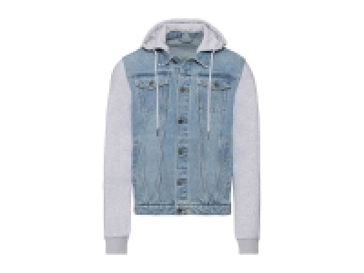Chaqueta vaquera para hombre con capucha desmontable