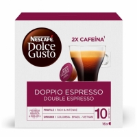 Carrefour  Café doppio espresso en cápsulas Nescafé Dolce Gusto 16 ud.