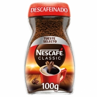 Carrefour  Café soluble descafeinado Nescafé Classic 100 g.