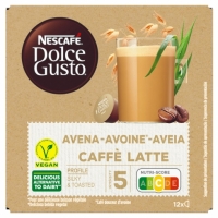Carrefour  Café latte avena en cápsulas Nescafé Dolce Gusto 12 ud.