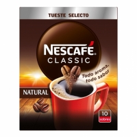 Carrefour  Café soluble natural en sobres classic Nescafé 10 unidades d