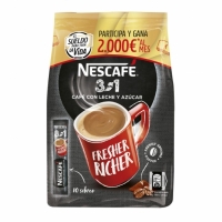 Carrefour  Café soluble con leche y azúcar 3 en 1 Nescafé pack de 10 so