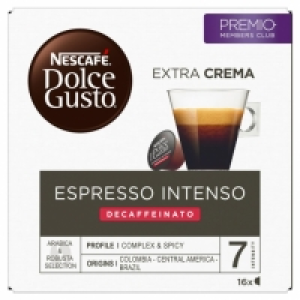 Carrefour  Café descafeinado suave en cápsulas Nescafé Dolce Gusto 16 u