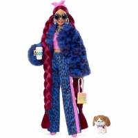 Toysrus  Barbie - Muñeca Extra - Chándal leopardo azul