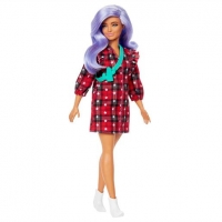 Toysrus  Barbie - Muñeca Fashionista - Vestido tartán con estrellas
