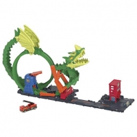 Toysrus  Hot Wheels - Pista dragón furioso en la ciudad