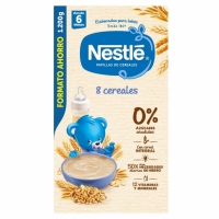 Carrefour  Papilla infantil desde 6 meses 8 cereales Nestlé 1200 g.